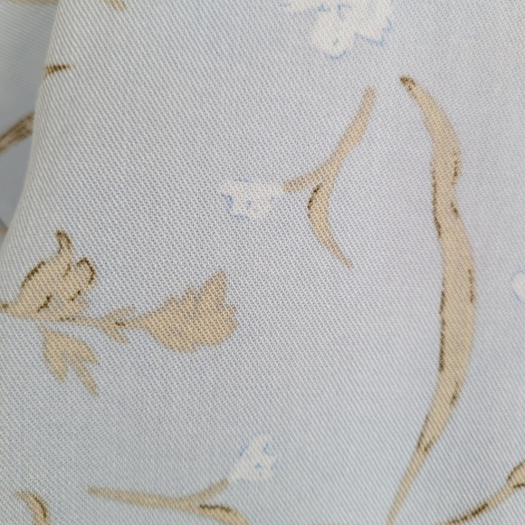 Vintage Partners 90s Y2K Blue Floral Spring Cottagecore Button Vest Tencel XL - Picture 5 of 13